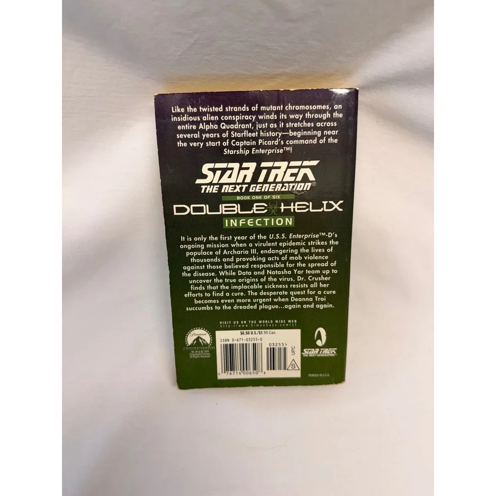Star Trek The Next Generation Double Helix Books 1-5 Paperback Lot TNG Pocket